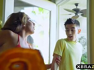 Young supplicant gets undesigned here a handful of MILFS on tap this bbq strip